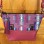 Pink and Purple Wool/Leather Handbag