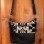 Black and White Wool/Leather Cross-body Purse